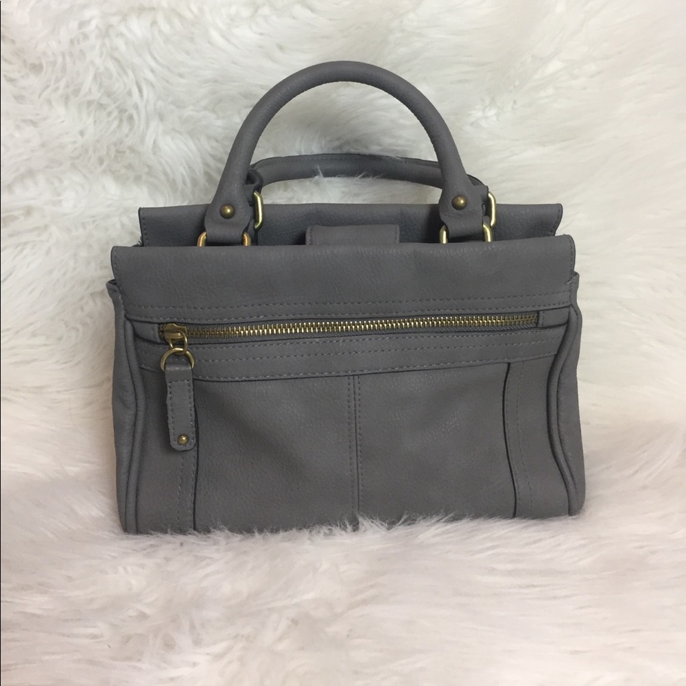 Grey Faux leather Merona cross body Handbag