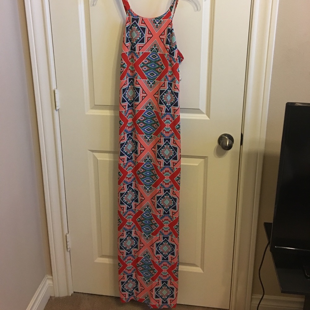 NWT Multi colored maxi dress