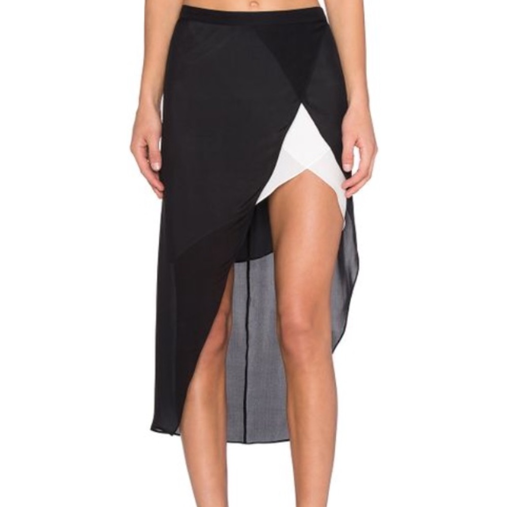 Mason contrast skirt