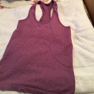 Heathered purple tank size 6