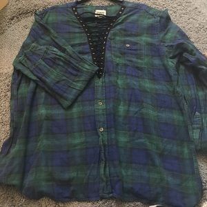 NWOT furst of a kind lace up flannel from LF