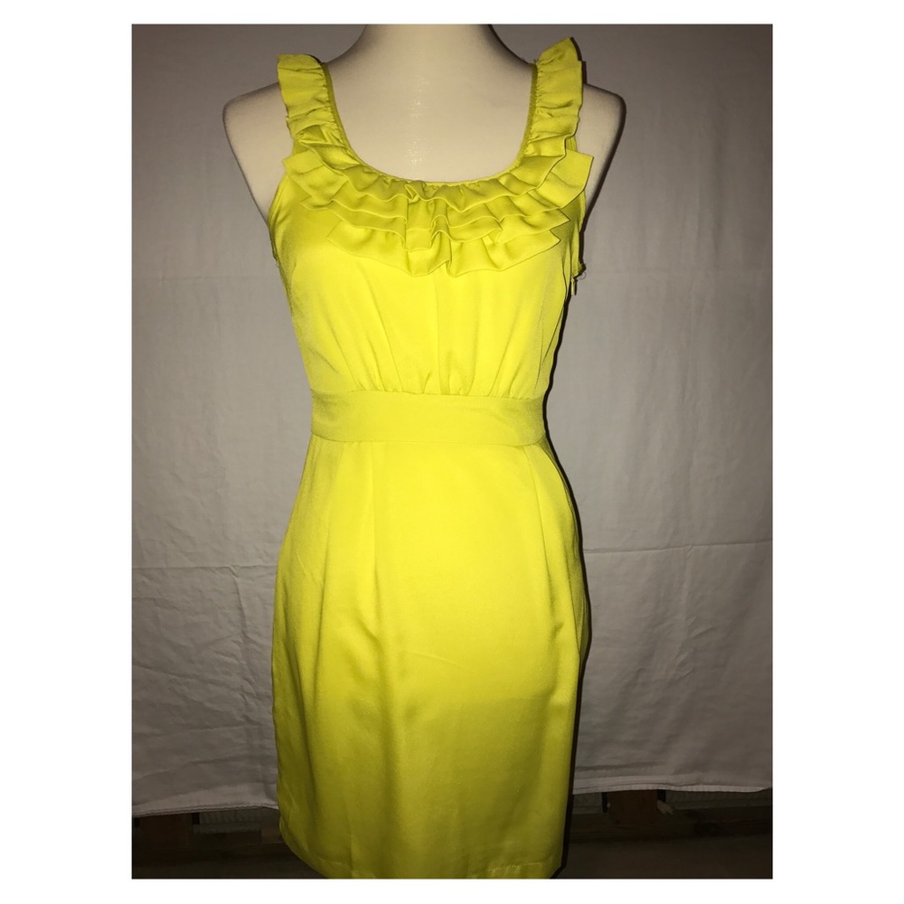 Forever21 Yellow Ruffle Dress