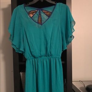 Teal express dress