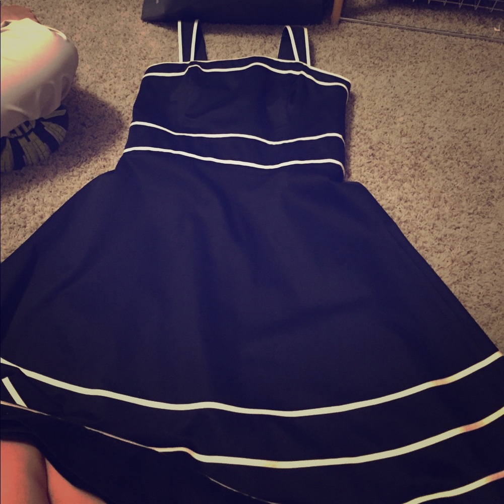 Classy Black and White Dress