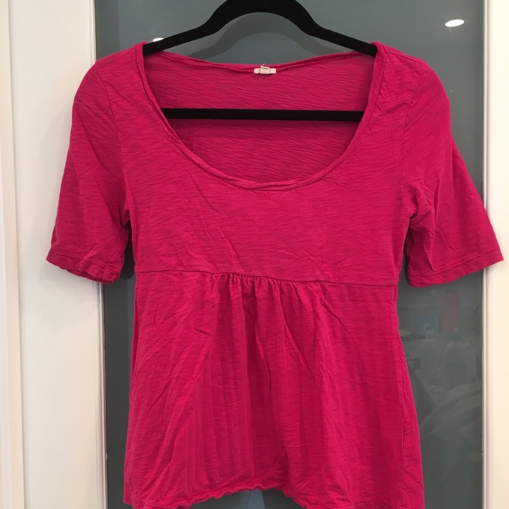 3/4 J.Crew pink tee