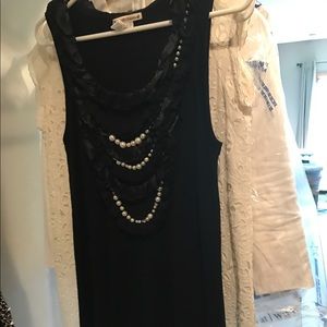 Nanette Lepore sweater dress with pearl