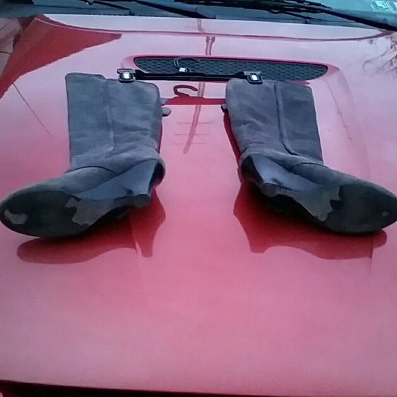 Suade Wedge heeled boots - Picture 2 of 7