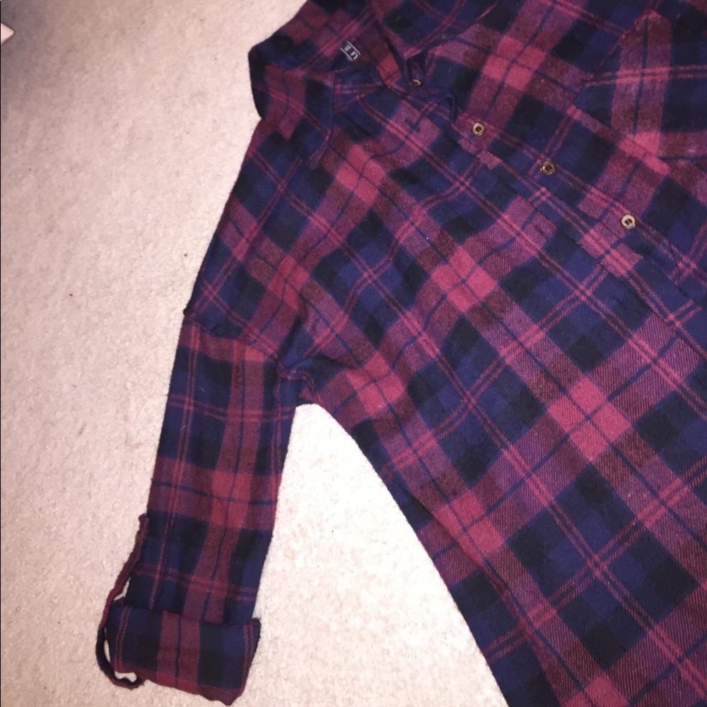 Oversized fleece flannel