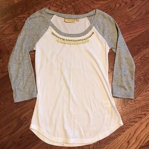 Rhinestoned Baseball Tee