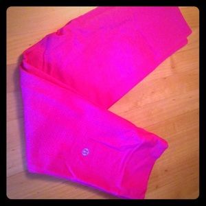 Pink Lululemon yoga pants
