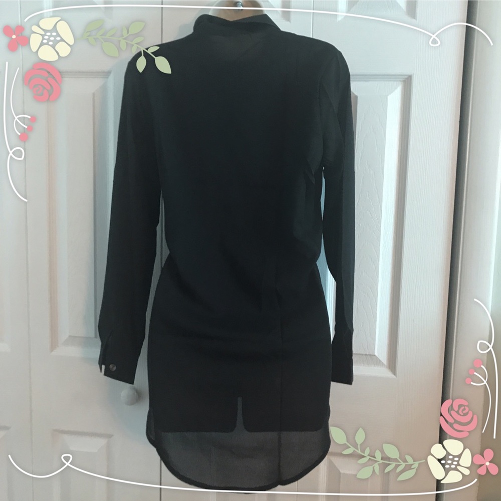 ✨ONE LEFT✨Casual Long Sleeve Shirt Dress - Picture 3 of 3