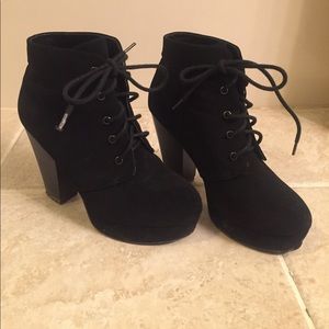Black booties in great condition