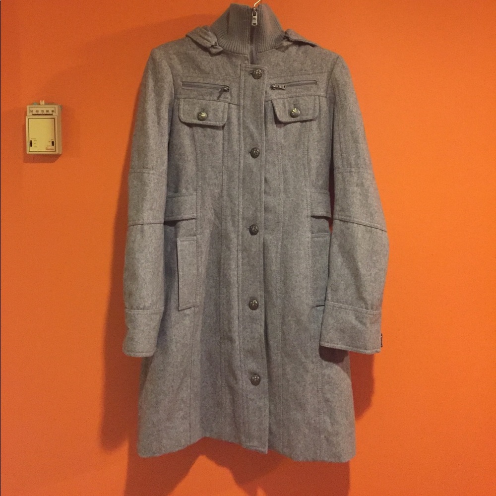 Grey pea coat