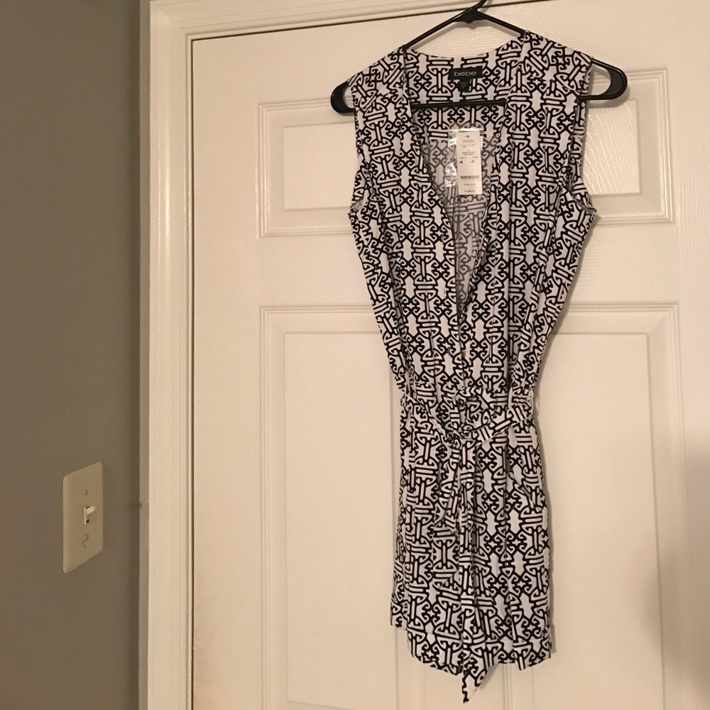 BEBE classic romper- NWT