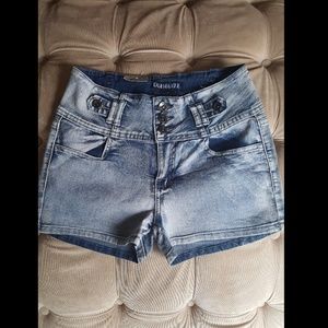 Brazilian Butt Lifting High Waisted Jean Shorts