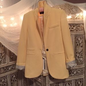 Zara Yellow-Tailored Blazer
