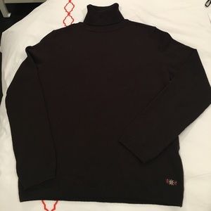 Post card wool turtleneck sweater