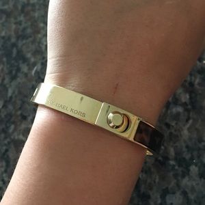 Michael Kors double hinged bangle bracelet