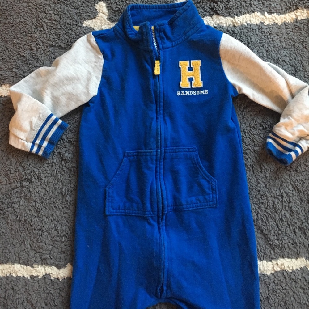 'Handsome' Varsity-Style Zip Up