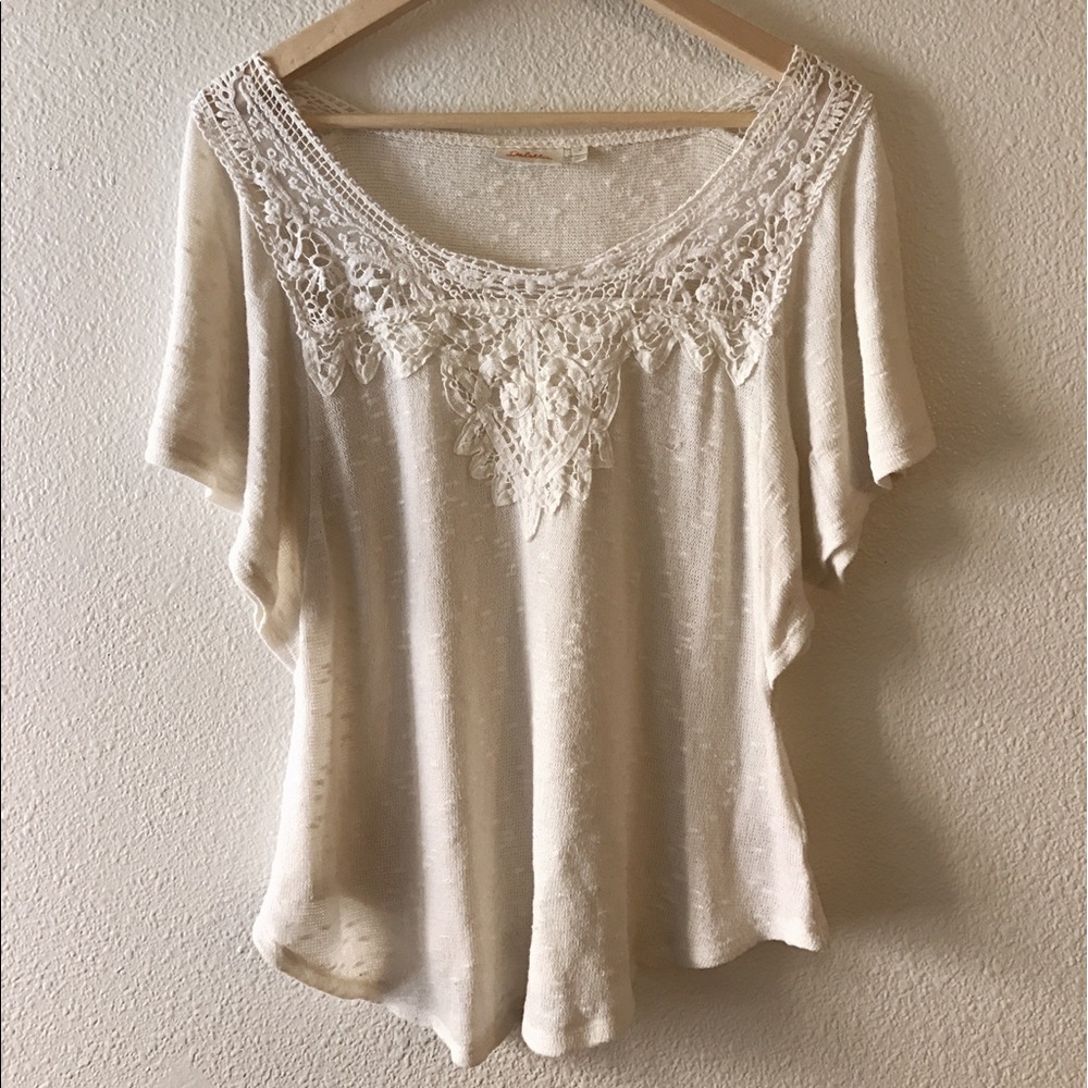 White summer top with great details