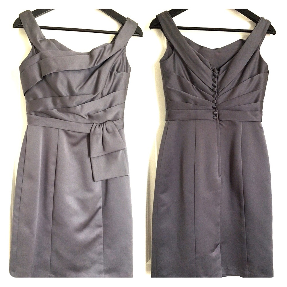 Alfred Angelo Bridesmaid Dress - Charcoal Gray