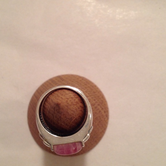 🤑VINTAGE RHODOCHROSITE SS RING - Picture 3 of 3