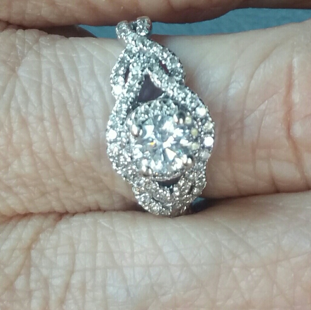 SOLD ************1 CTW 14K WG DIAMOND WING