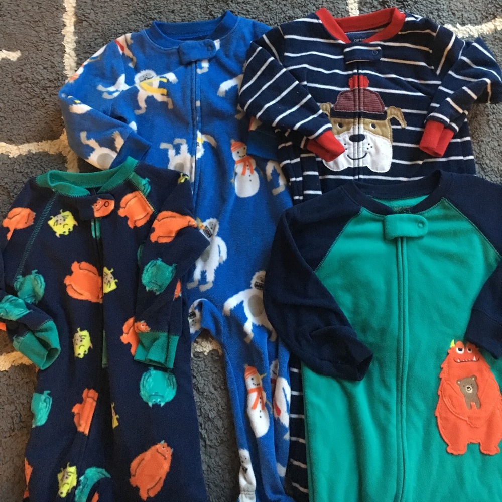 Carter's Fleece Sleeper Lot