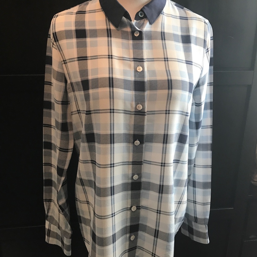 Equipment Silk Plaid