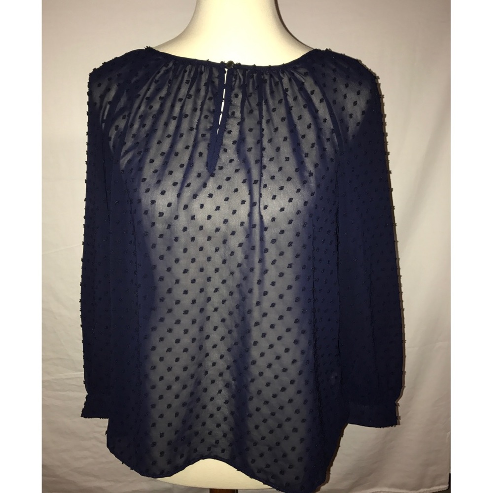 J Crew Navy Blue Blouse