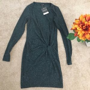 NEW Topshop Green Bodycon Fitted Dress S Size 2