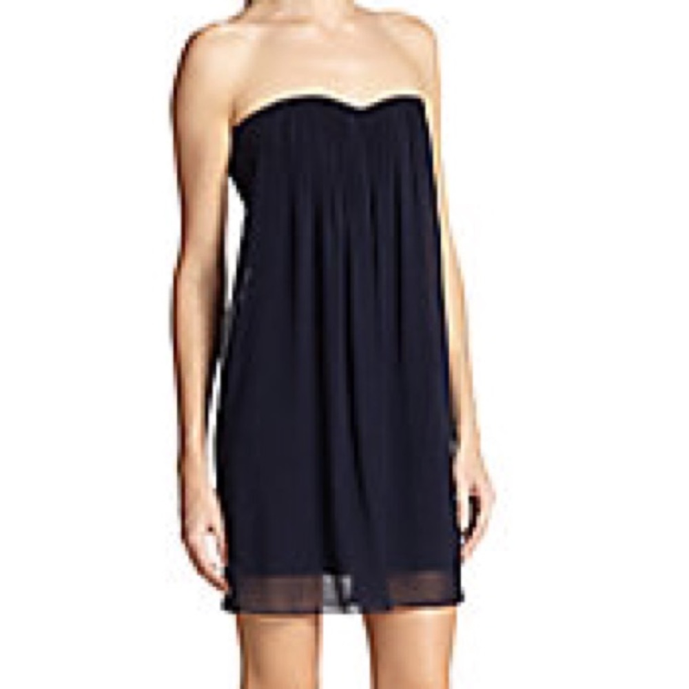 Black chiffon cocktail dress