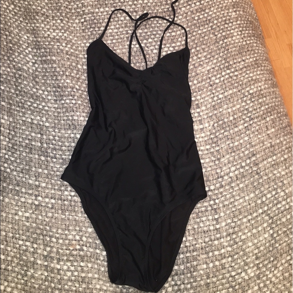 new aerie black bathing suit