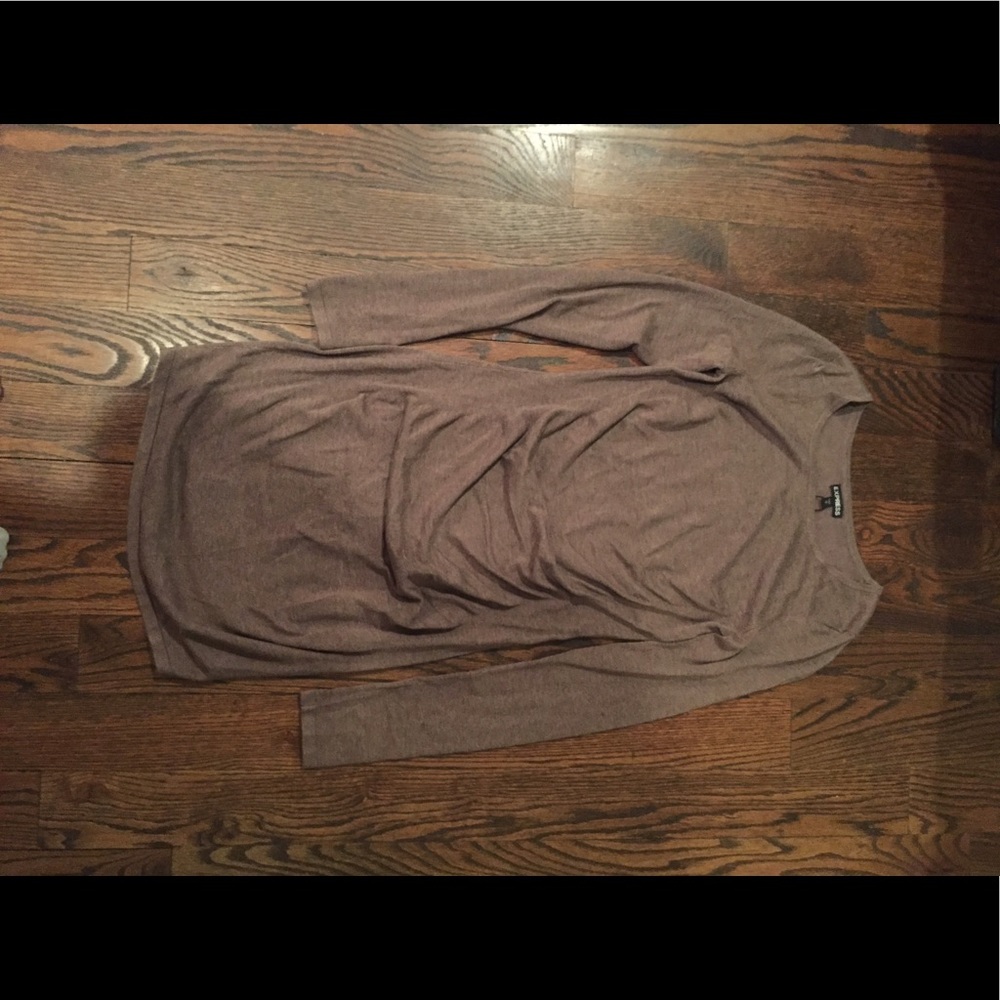 Express long sleeve knit dress