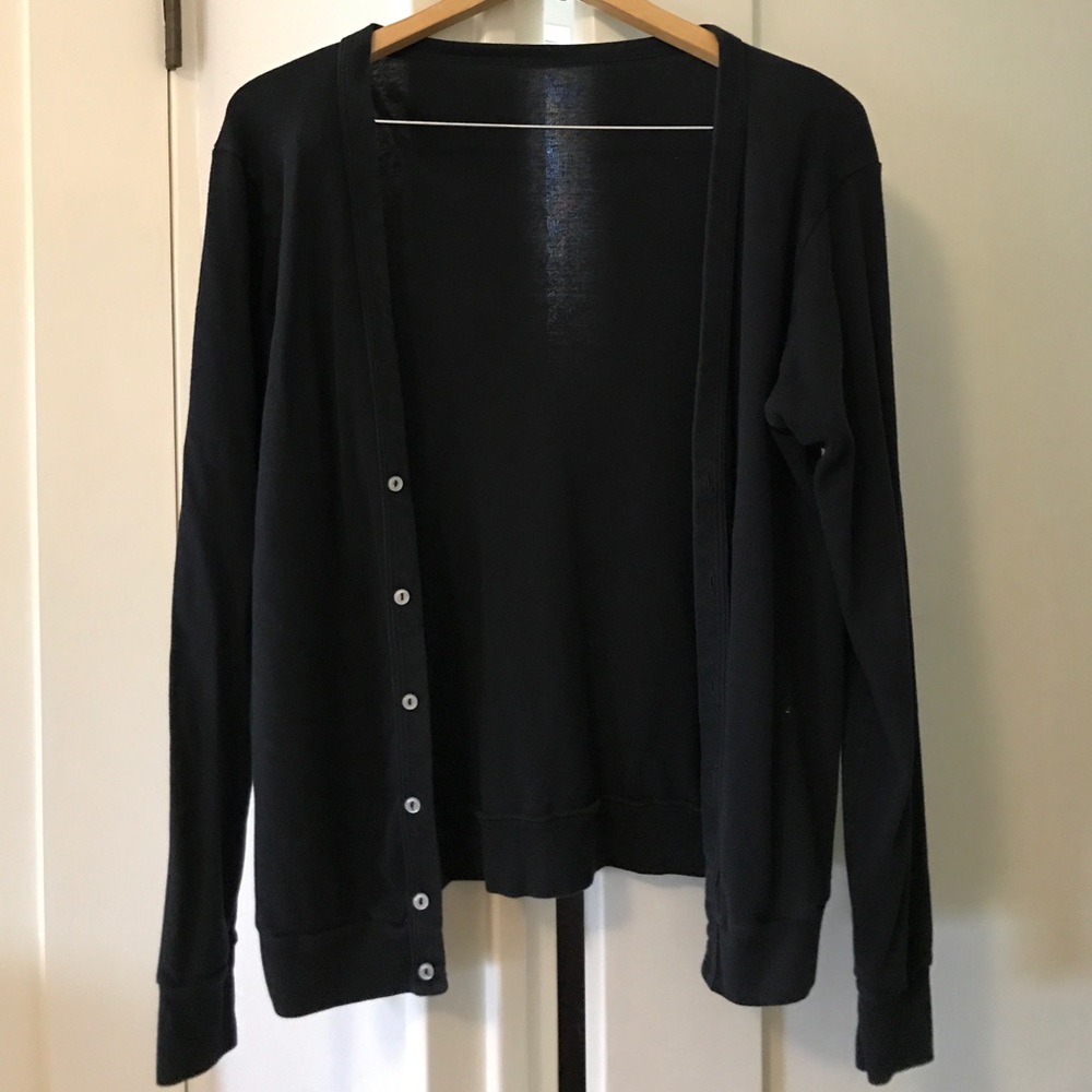 Black cardigan