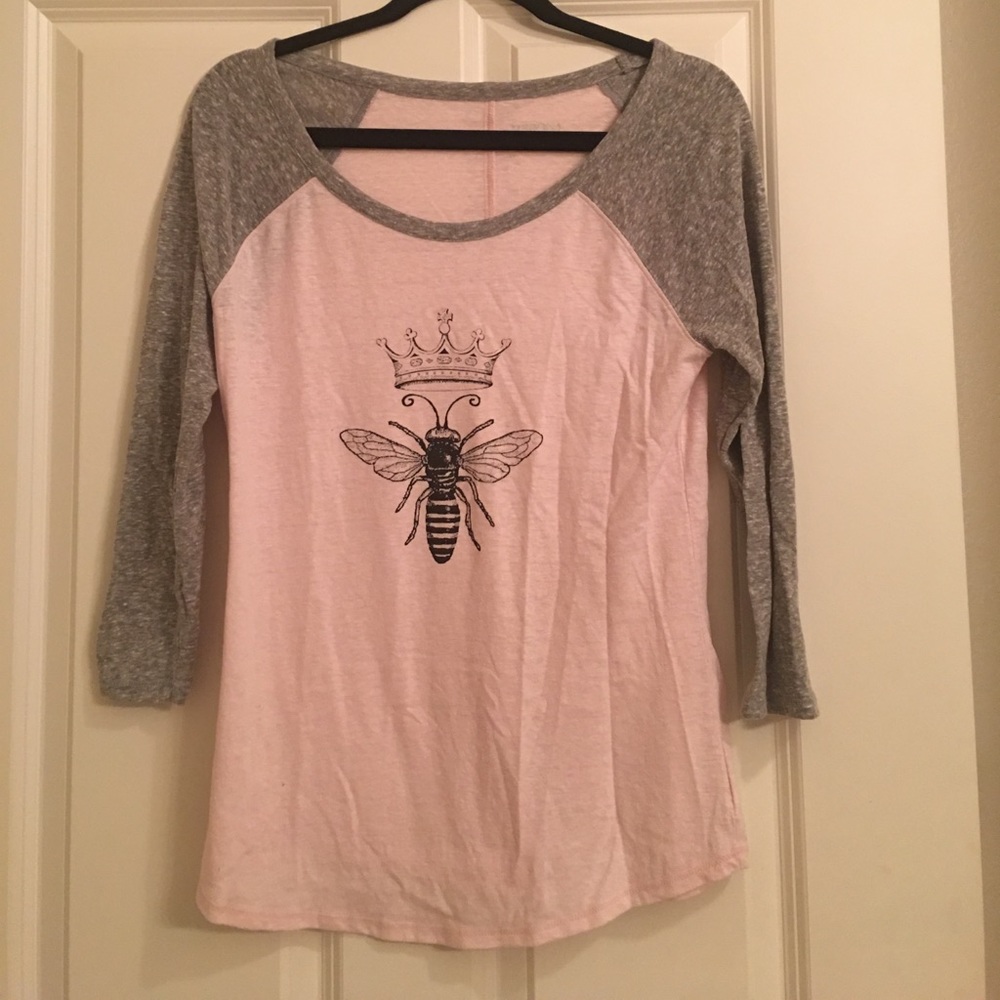 "Queen Bee" 3/4 sleeve Tee (Merona, Target)