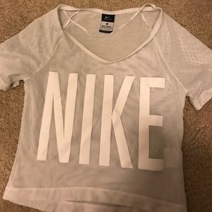 Nike meshed crop top