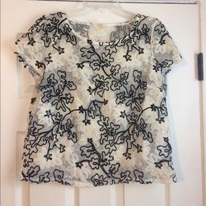 White, embroidered shirt