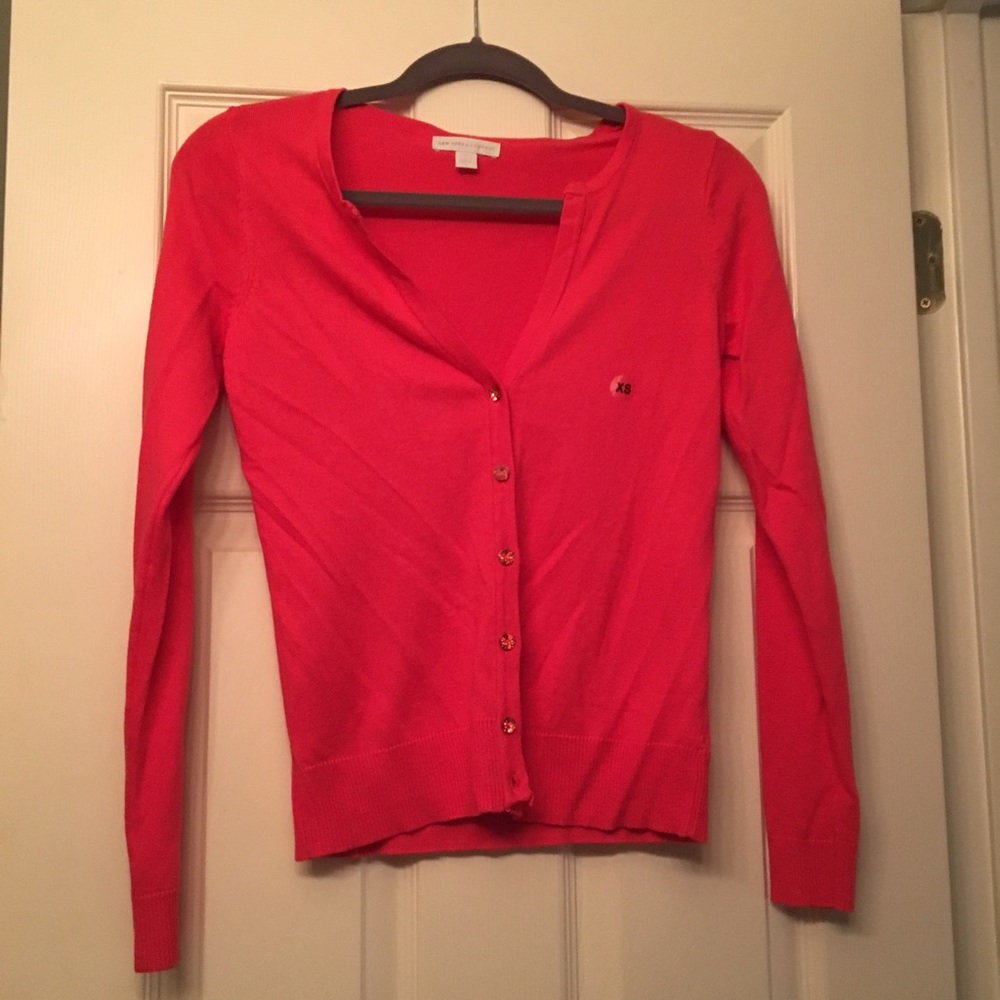 NY&C Coral Cardigan