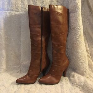 Cognac Heeled Boots