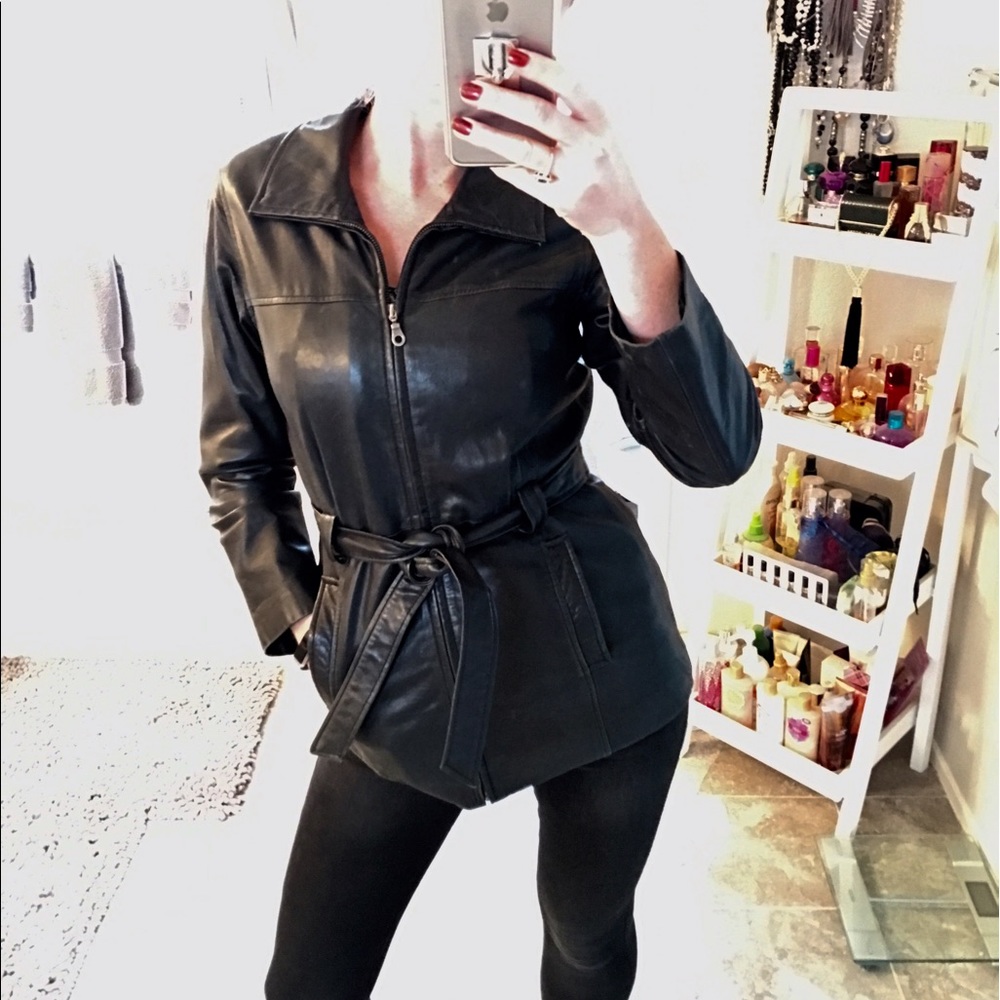 VINTAGE‼️GENUINE LAMBSKIN LEATHER JACKET!