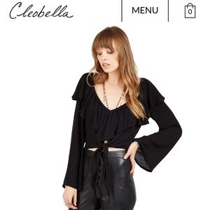 CLEOBELLA THELMA TOP - Black size L NWT💕💕