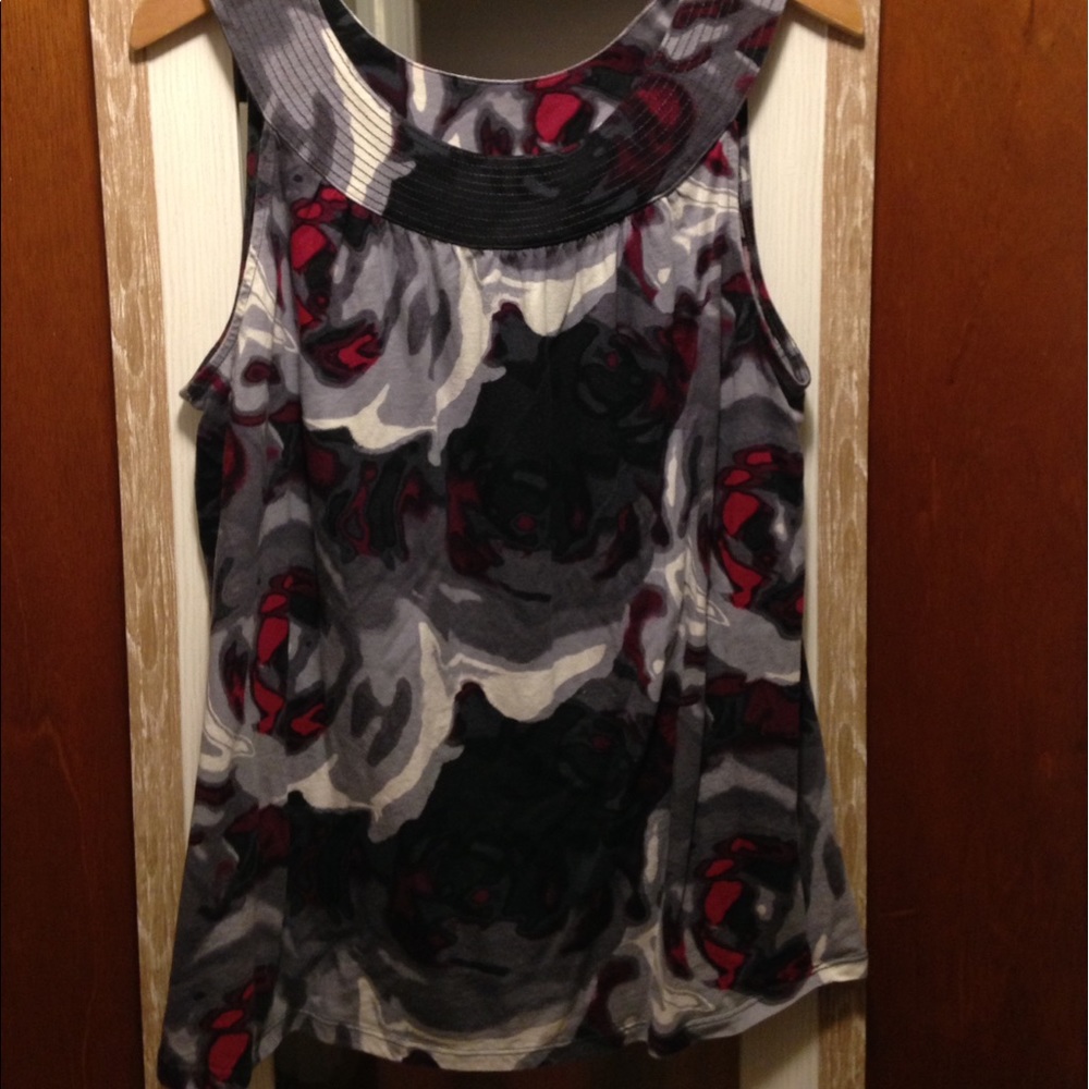Express mod print blouse