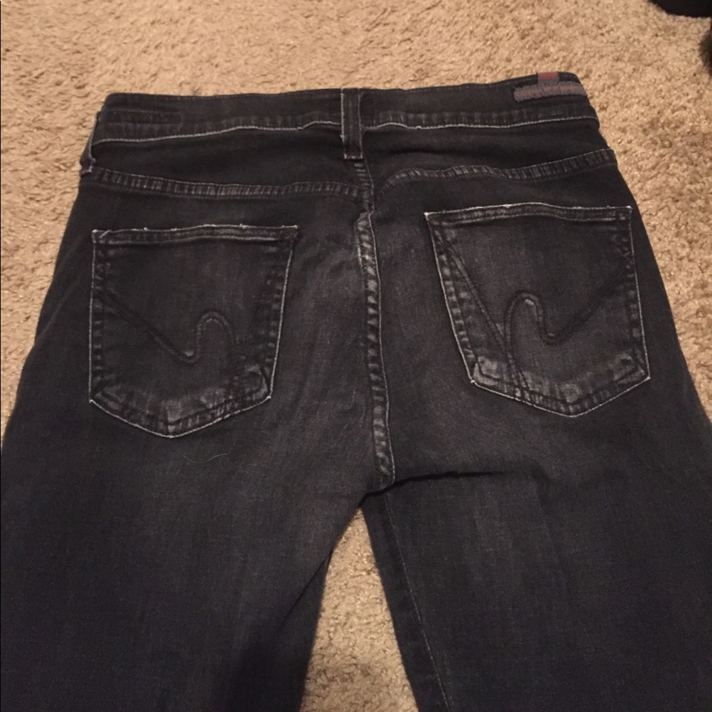 Citizens of Humanity black faded skinny jeans!