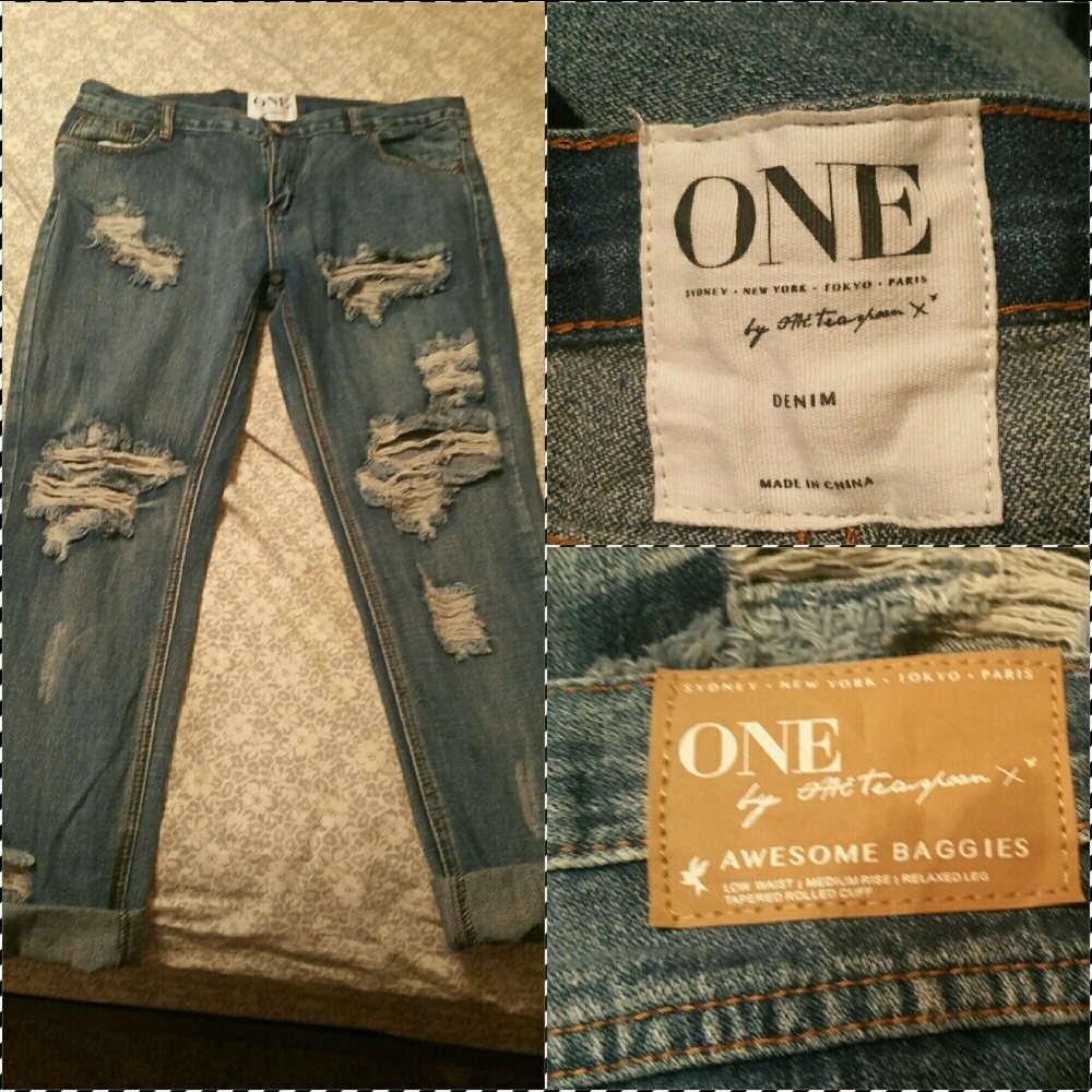 NEW Without Tags Distressed Jeans