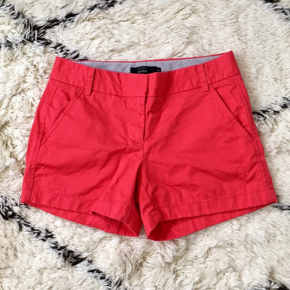 J. Crew Red chino shorts