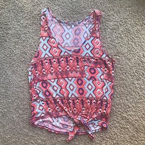 Charlotte Russe Geometric Tank Top