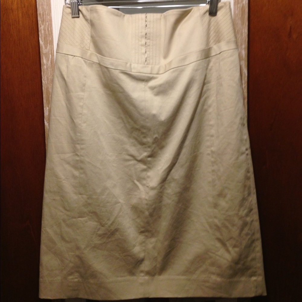 Express khaki pencil skirt