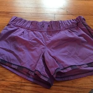 Lululemon purple shorts.