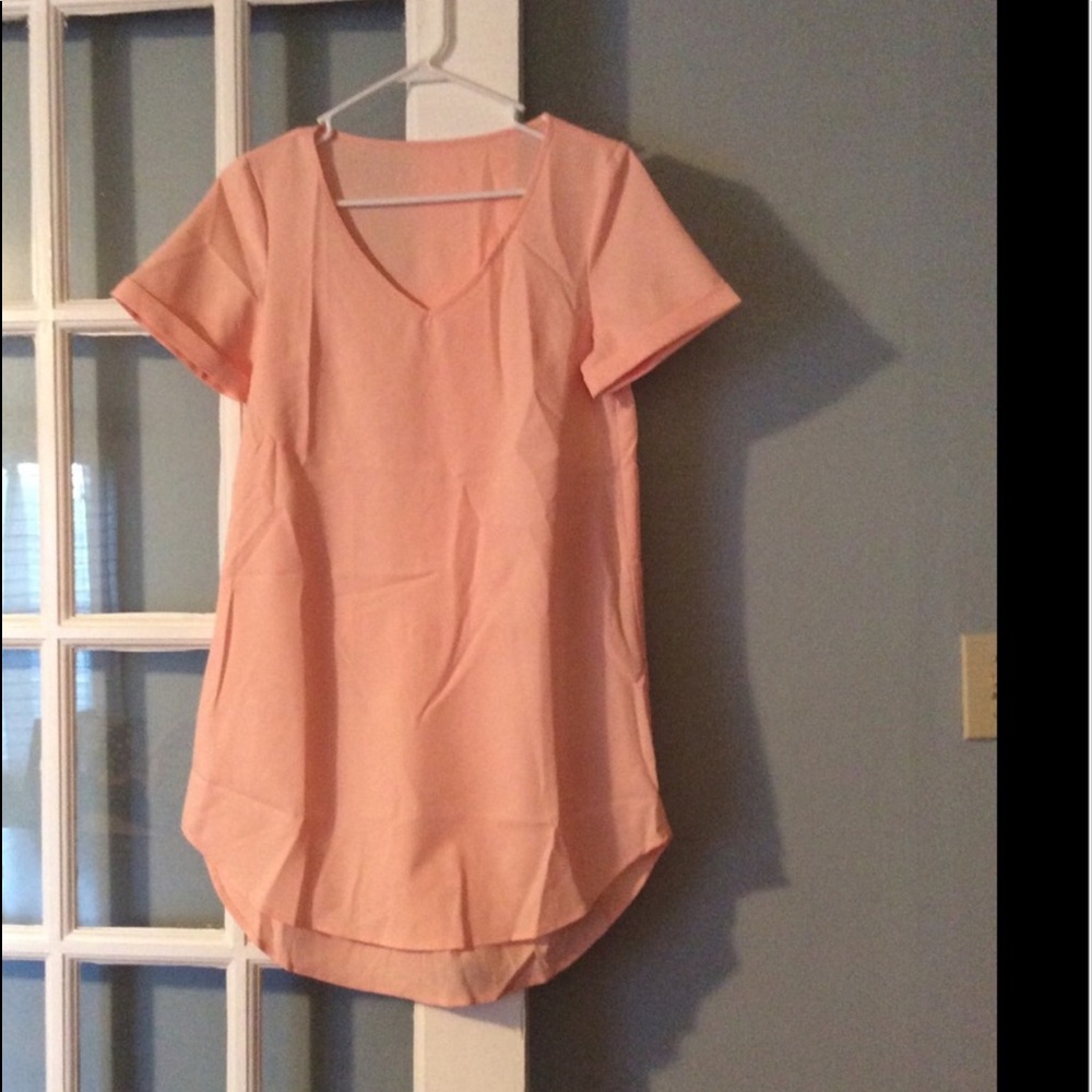NWT, Light pink/peach short sleeve dress